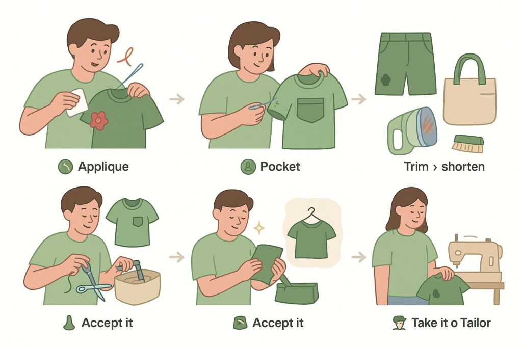 creative ideas to recover melted polyester fabric