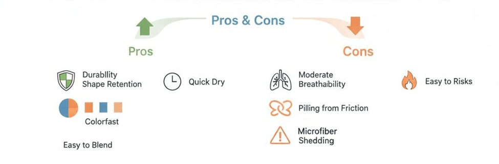 pros and cons of polyester