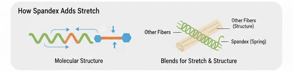 moleculer structure of spandex