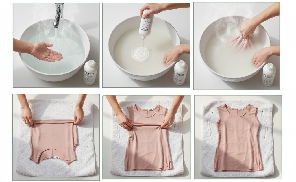 unshrink viscose fabric by using hair conditioner technique