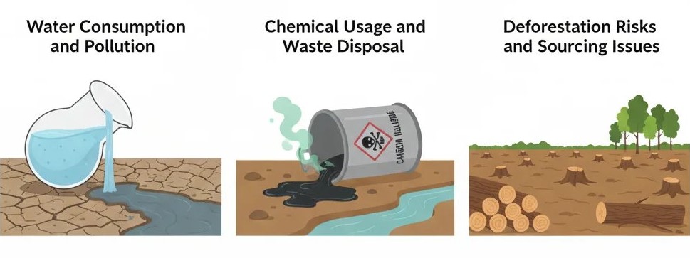 impact on environment  of viscose manufacturing