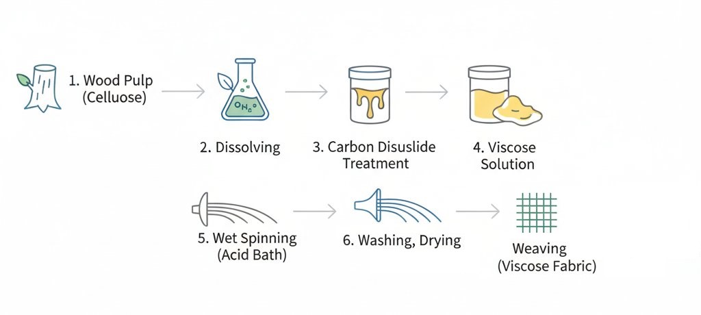 how viscose fiber is made