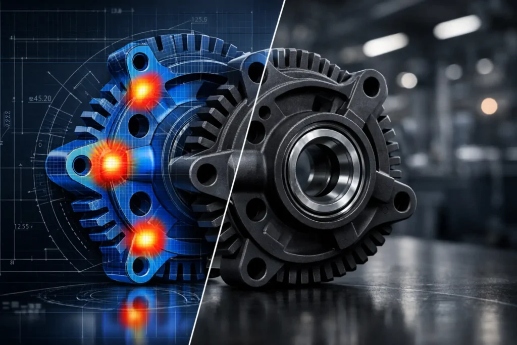 Comparison of high-strength PEEK and Glass-Filled Nylon injection molded parts for high-stress industrial applications.